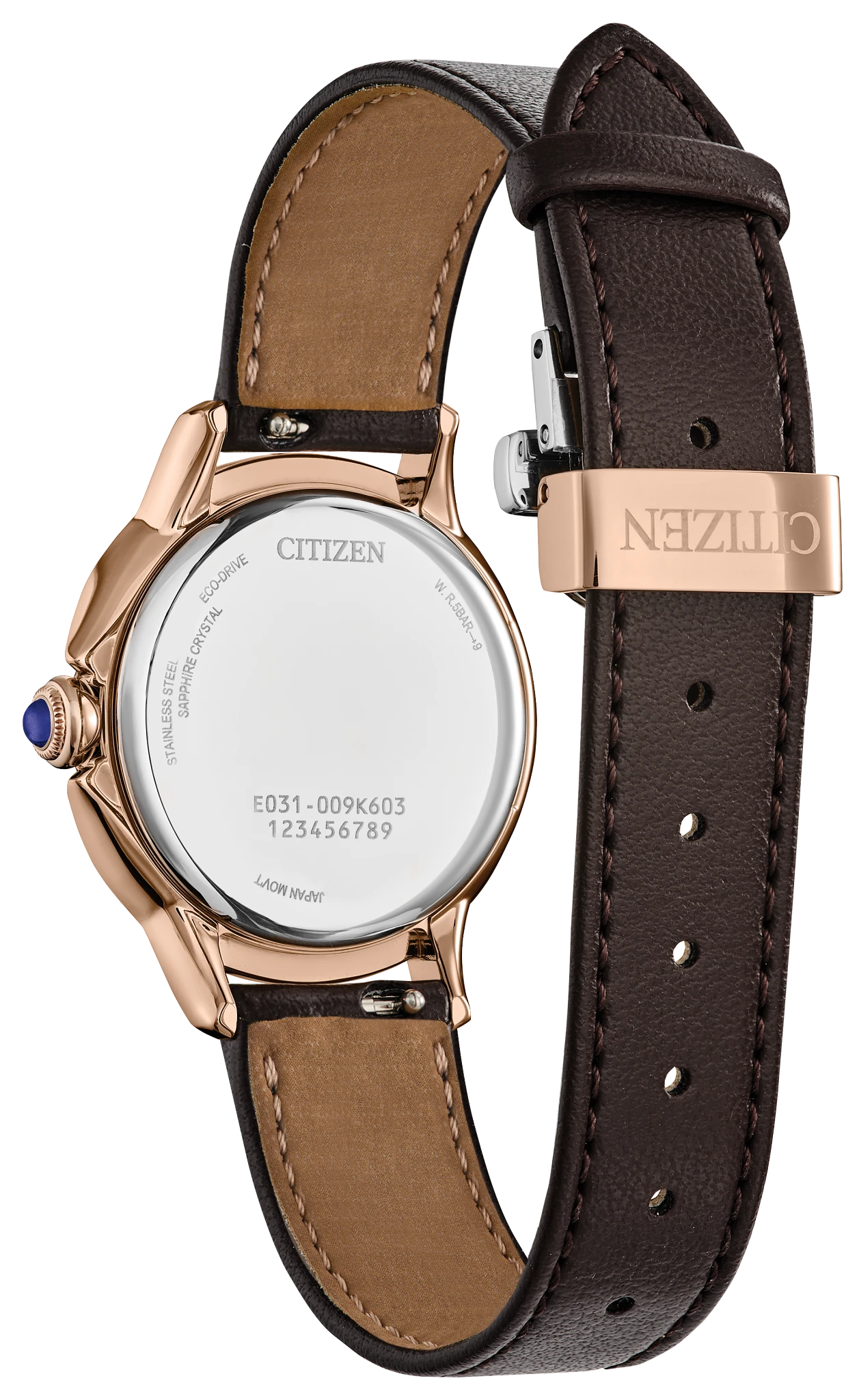 Citizen L Ceci Brown Dial Apple Leather Strap EM1163-09X | CITIZEN